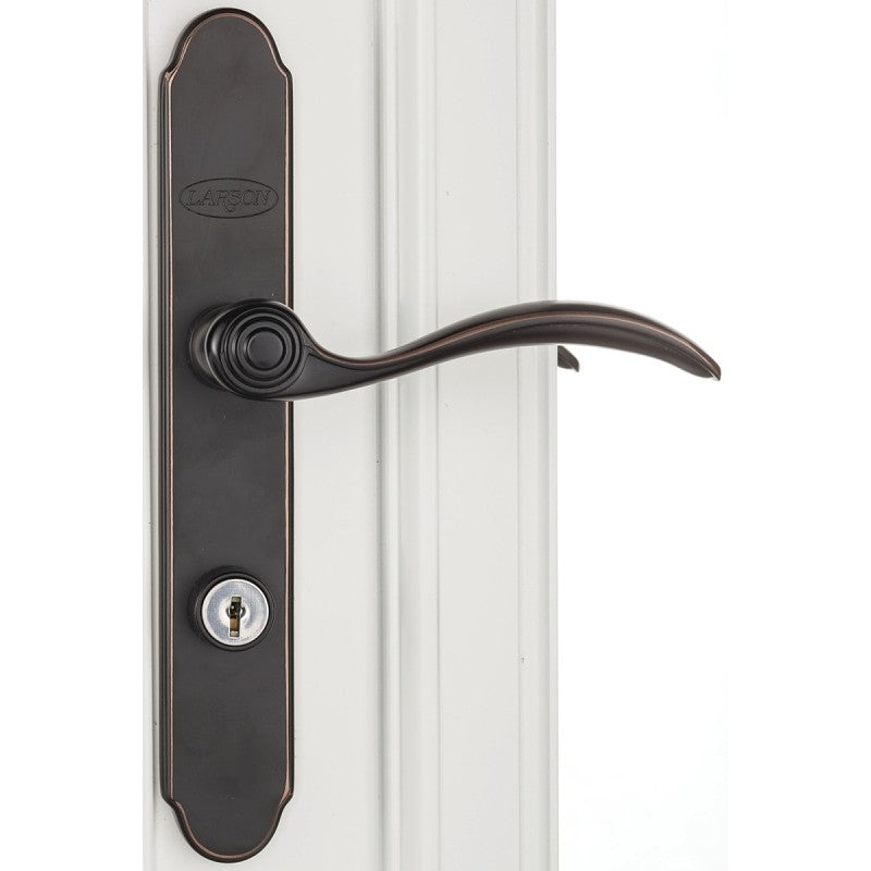 Larson QuickFit Series 20297857 Door Handleset, Metal, Aged Bronze