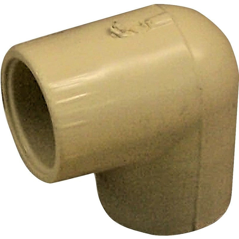 Nibco T00100D Pipe Elbow, 1/2 in, Slip x Slip, 90 deg Angle, CPVC, 40 Schedule, 140 psi Pressure