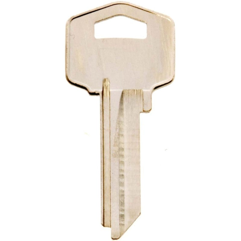 Hy-Ko 11010HR2 Key Blank, Brass, Nickel, For: Harloc/Tesa Cabinet, House Locks and Padlocks (Pack of 10)