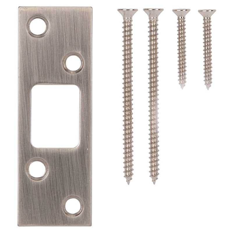 ProSource HSH-002SN-PS Security Strike, Steel, Satin Nickel, 3-5/8 in H, 1-1/4 in W
