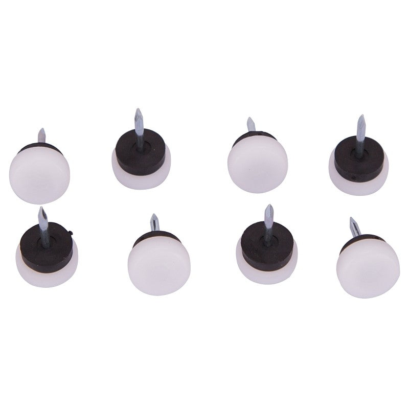 ProSource FE-50311-PS Furniture Glide, Plastic, White, White, 3/4 x 3/4 x 1-3/16 in Dimensions