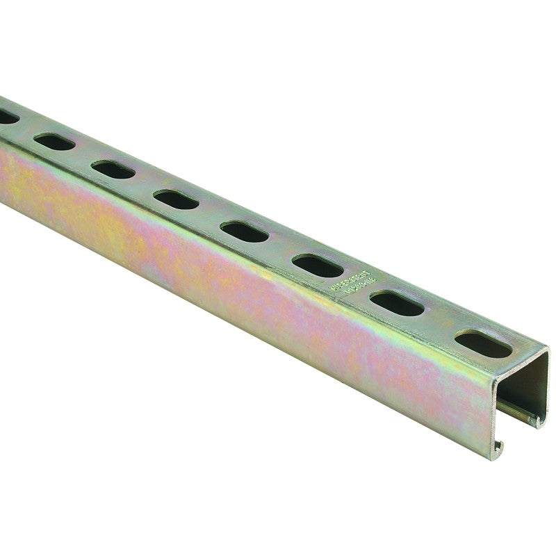 SuperStrut ZA1200HS 4 Conduit Strut Channel, Steel, Gold, Galvanized