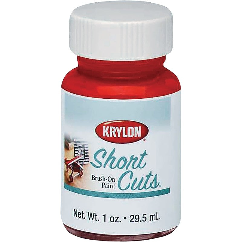 Krylon KSCB005 Craft Enamel Paint, High-Gloss, Red Pepper, 1 oz, Bottle (Pack of 6)