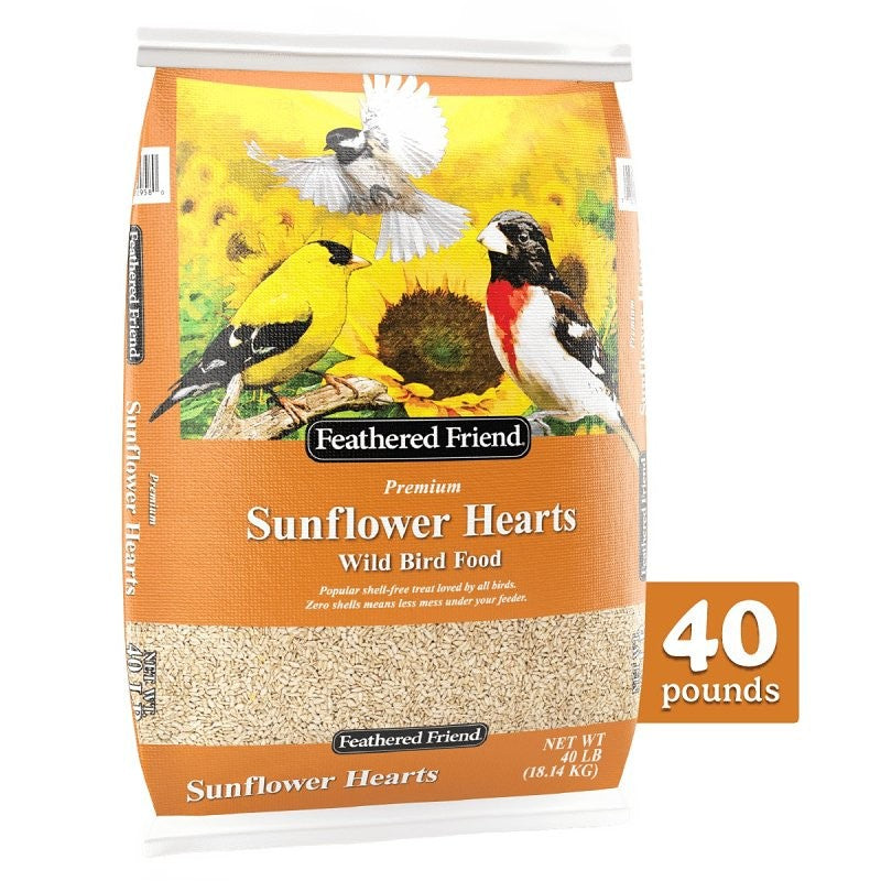 Feathered Friend 14415 Sunflower Hearts, 40 lb Bag