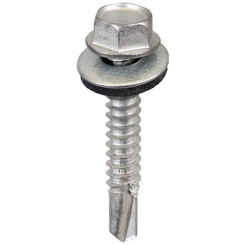Acorn International SW-MM1412G250 Screw, Hex Drive, Self-Drilling, Self-Tapping Point, Galvanized Steel, 20/BAG