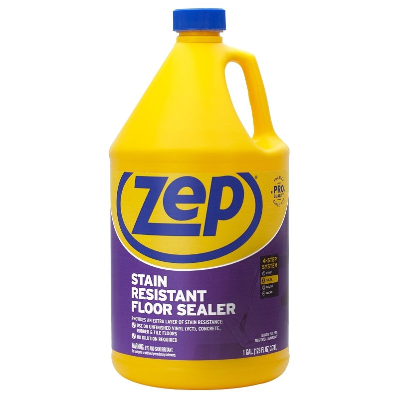 Zep ZUFSLR128 Floor Sealer, Milky White, 1 gal Bottle