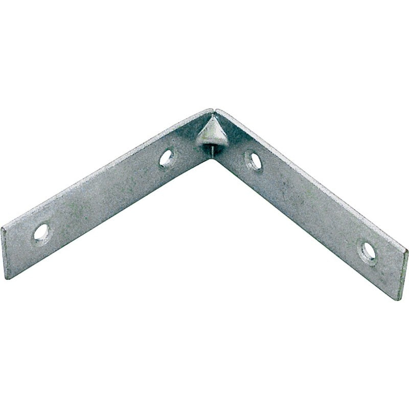 ProSource CB-Z06-013L Corner Brace, 6 in L, 6 in W, 1-1/8 in H, Steel, Zinc-Plated, 4.5 mm Thick Material (Pack of 5)