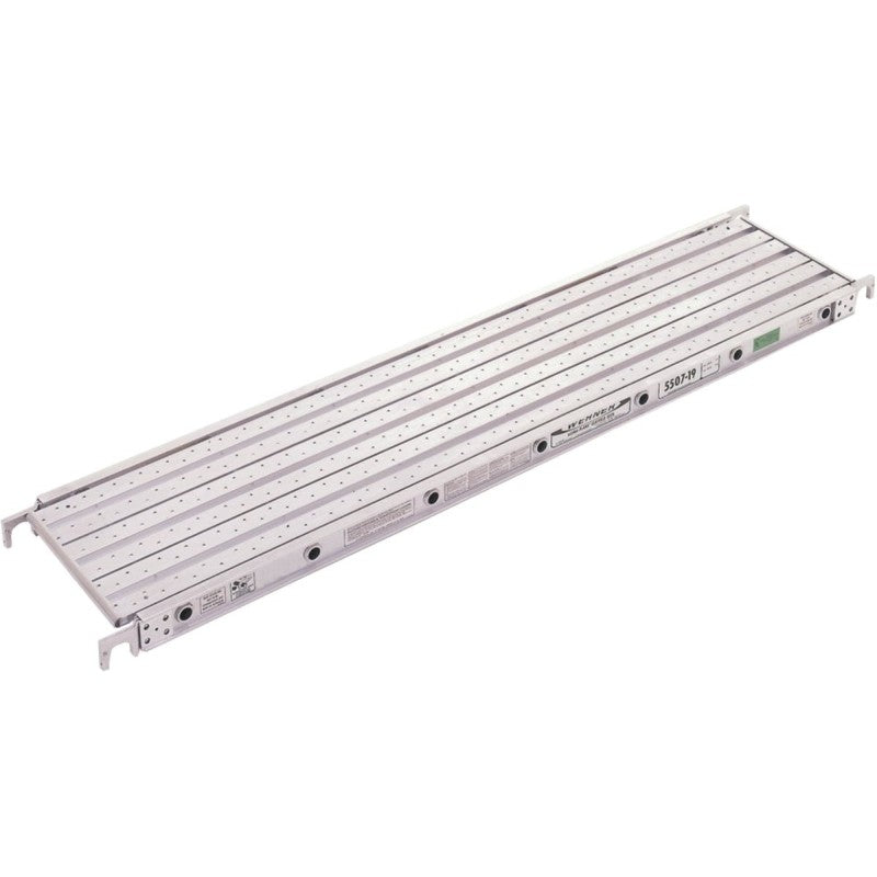 Werner 5507-19 Aluma-Plank, 250 lb, 7 ft L, 19-1/16 in W, Aluminum
