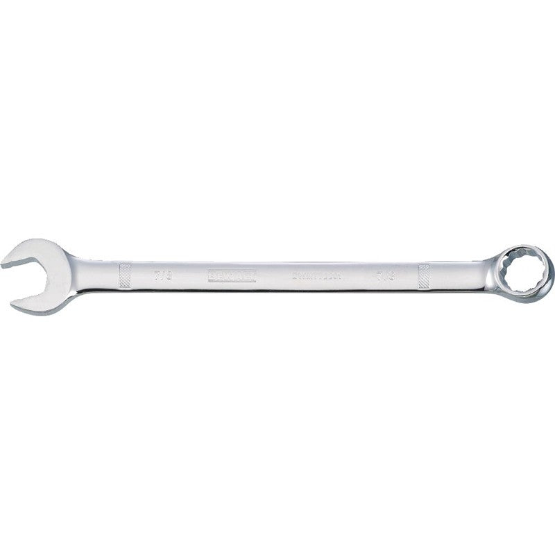 DEWALT DWMT72201OSP Combination Wrench, SAE, 7/8 in Head, 11-21/32 in L, 12-Point, Chrome, Comfort-Grip Handle