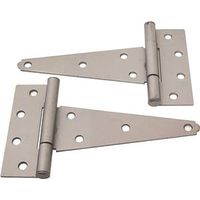 Heavy Duty T-Hinges 8 Inch Stainless Steel 2 Pack