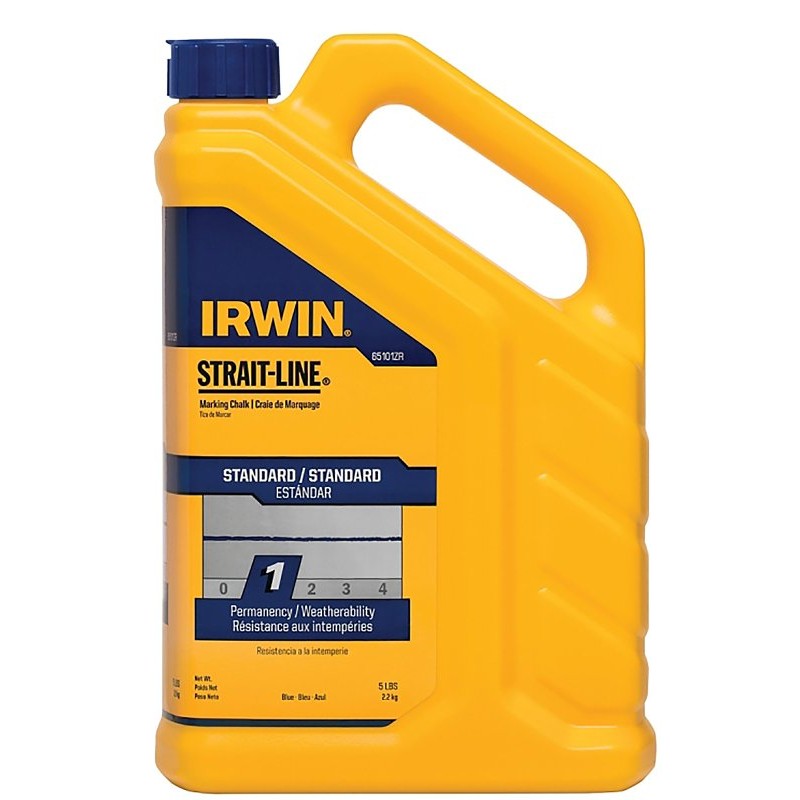 Irwin 65101ZR Marking Chalk, Blue, Temporary
