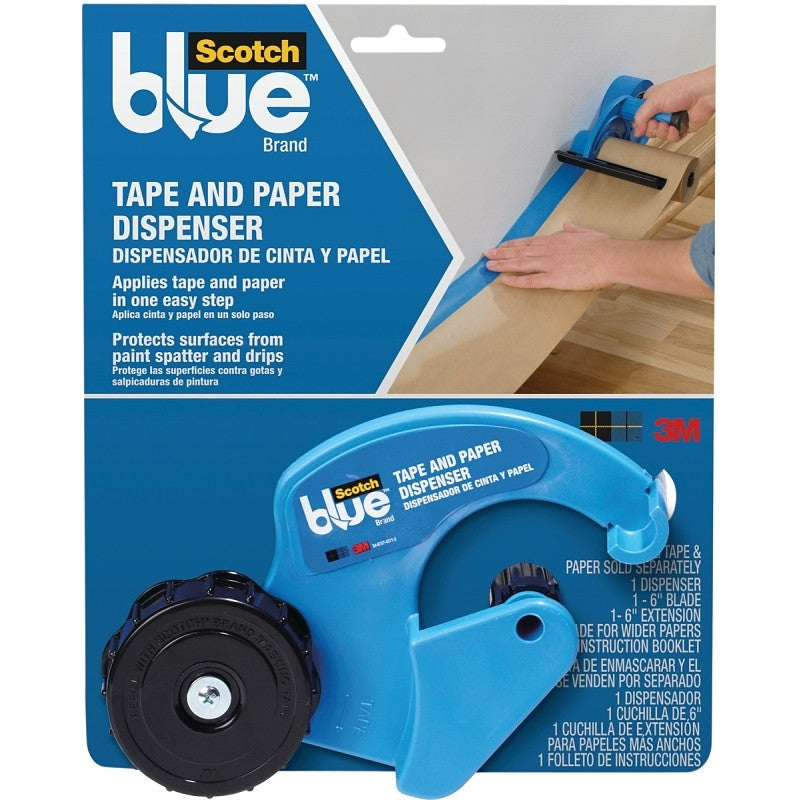 ScotchBlue M1000 Tape and Paper Dispenser, 2 in Max Tape W, Blue