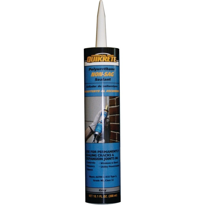Quikrete 8660-11 Non-Sag Sealant, Gray, 10.1 oz Caulking Tube