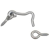 1 Inch Zinc Plated Steel Hook And Eyes 3 Pack