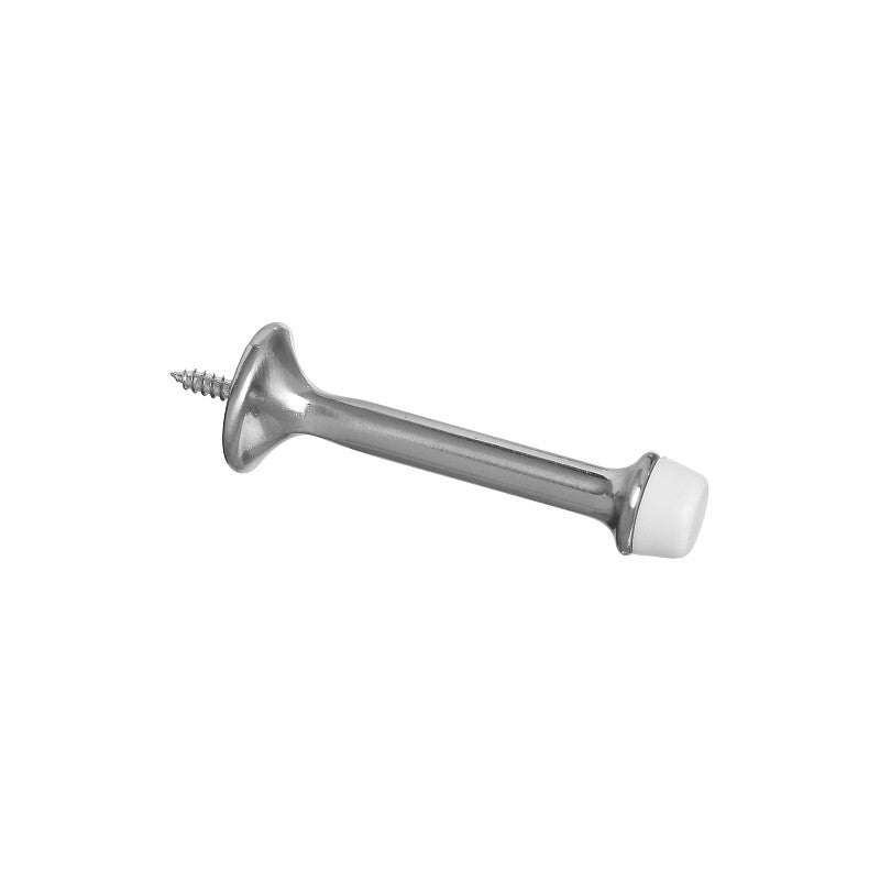 National Hardware N325-464 Door Stop, 3-1/2 in L, 2-3/4 in W, 3 in Projection, Zinc, Satin Nickel