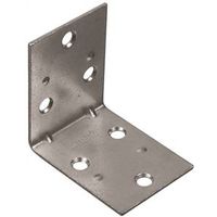 Double Wide Corner Braces 2 By 1-1/2 By 0.07 Inch Zinc Plated Steel 2 Pack