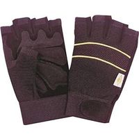 High Dexterity Fingerless Working Gloves With Leather Palms Large
