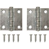 Light Weight Dull Brass Plated Cabinet Hinges 2 Inch By 2 Inch