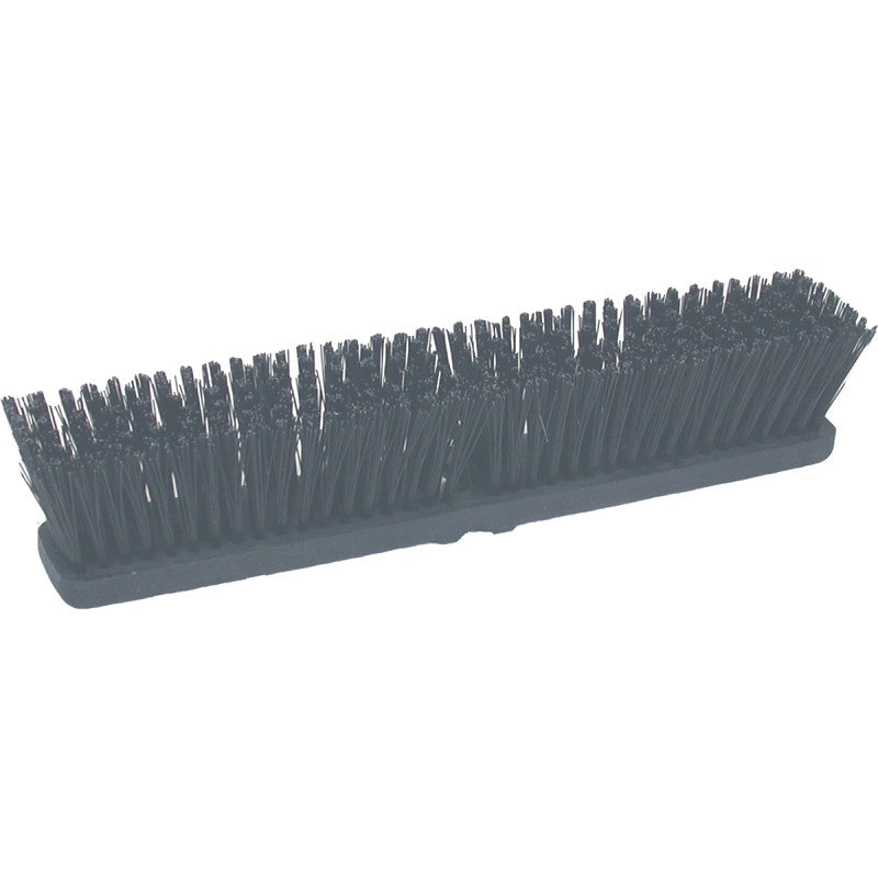 Birdwell 2021-12 Broom Head, Black, Threaded, 3 in L Trim, Polystyrene Bristle