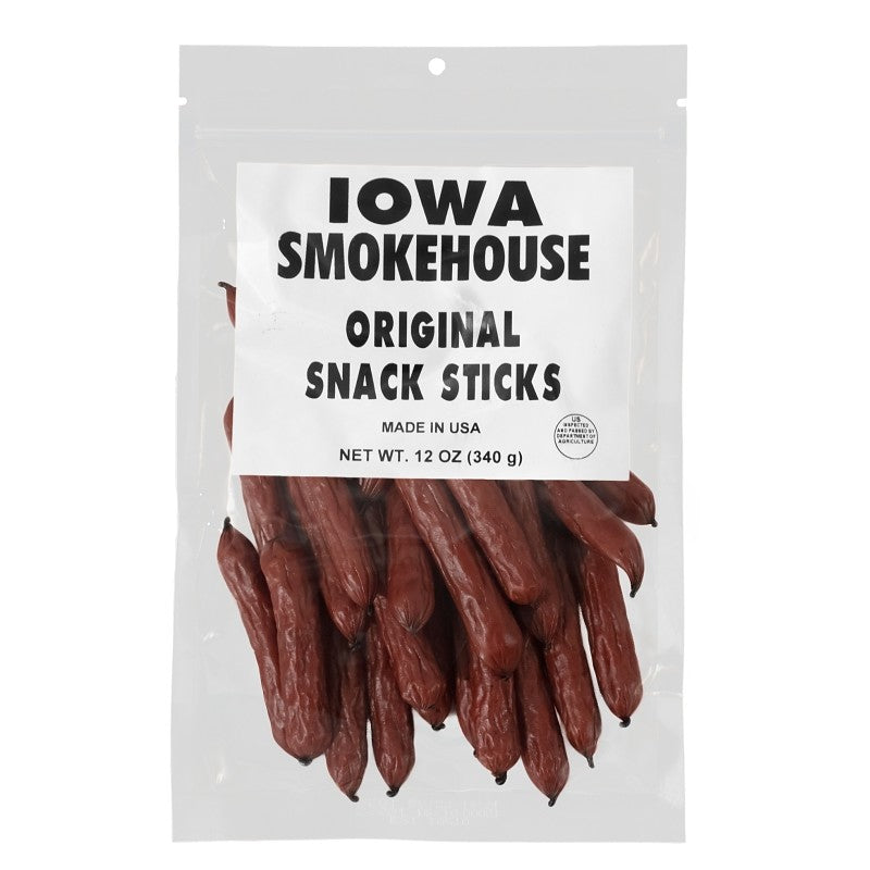 Iowa Smokehouse is-snk12o Snack Sticks, Original, 12 oz (Pack of 6)