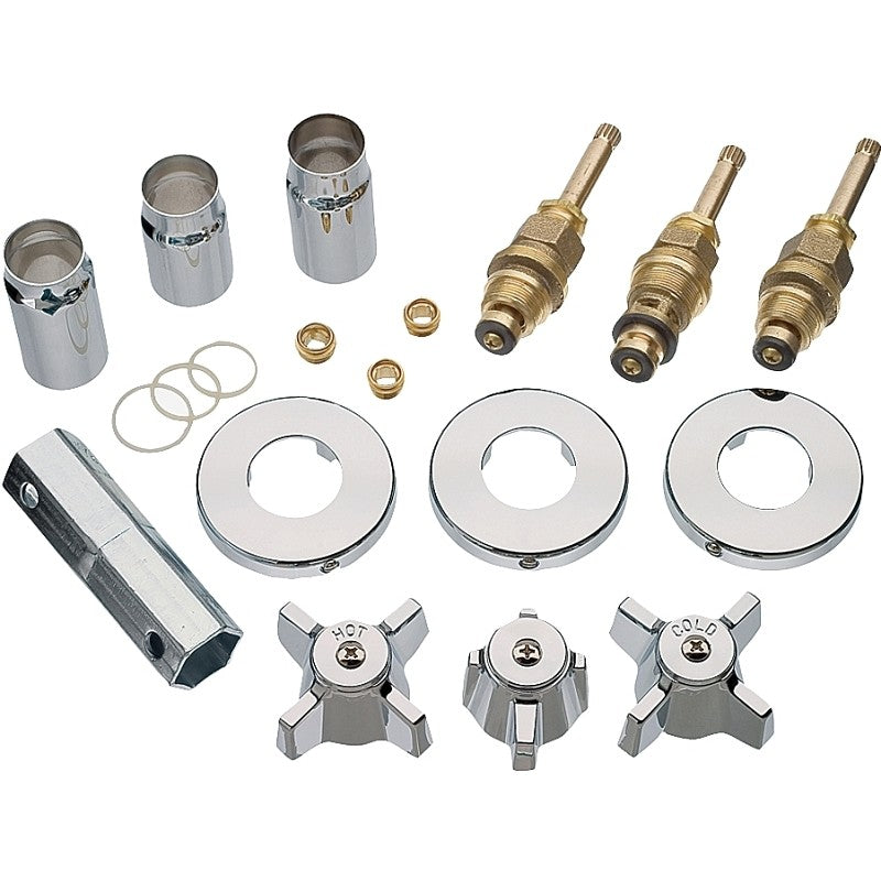 Danco 39621 Remodeling Trim Kit, Brass, Chrome Plated, For: Sterling Tub/Shower Faucets
