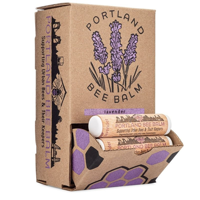 Portland Bee Balm 119 Lip Balm, Lavender, 9/PK (Pack of 24)