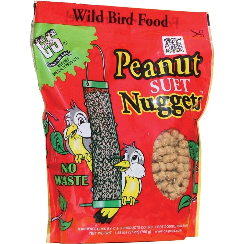 C&S Nuggets CS06105 Bird Food, High-Energy, Peanut Flavor, 27 oz Bag