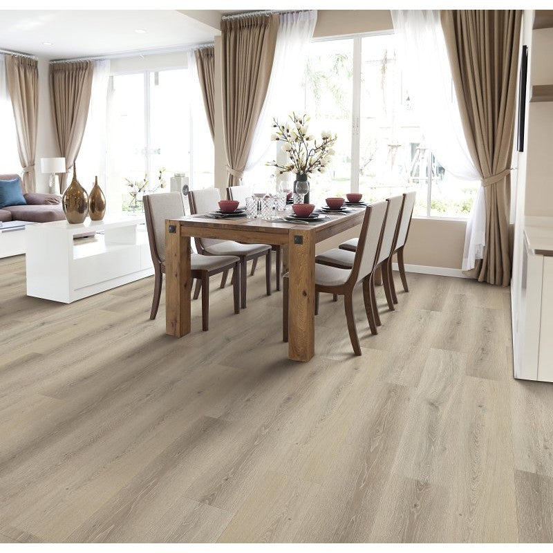 Healthier Choice Flooring HCL803C03 Laminate Flooring Plank, 4-Sided Bevel Profile, Wood, Lakeview, 48 in L, 7.7 in W