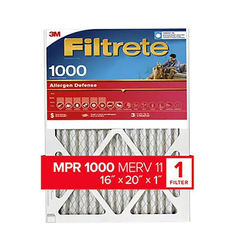 Filtrete 9800-4 Air Filter, 16 in L, 20 in W, 11 MERV, 1000 MPR (Pack of 4)