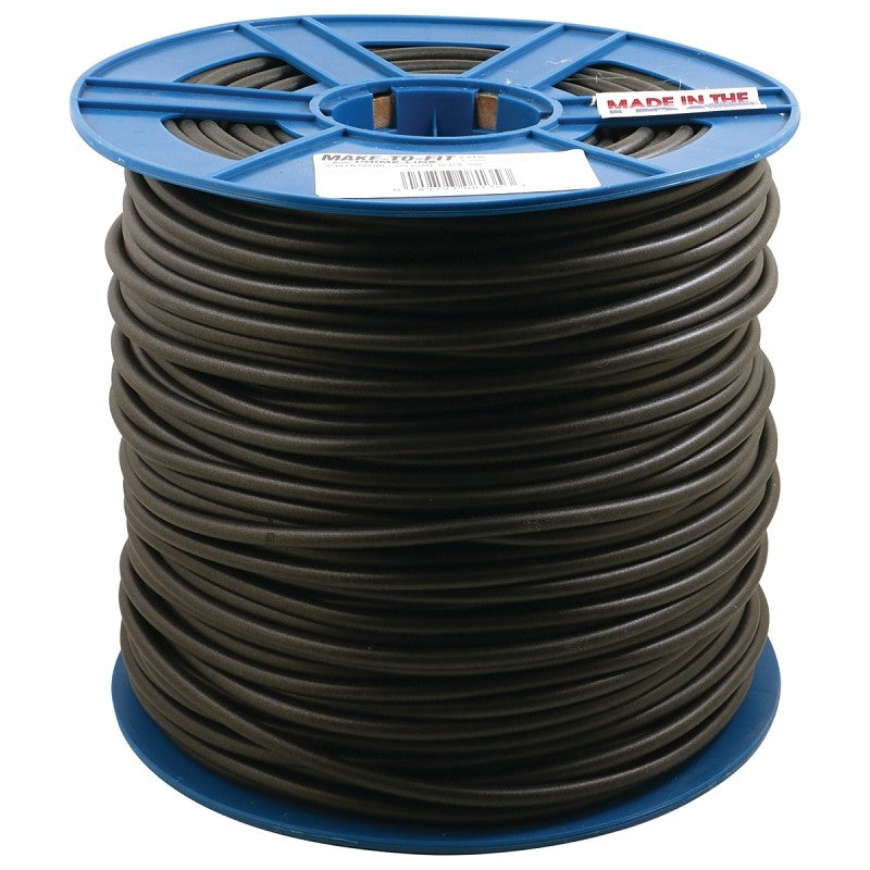 Make-2-Fit P 8135 Screen Retainer Spline, 0.270 in D, 500 ft L, Polyethylene, Black, Round