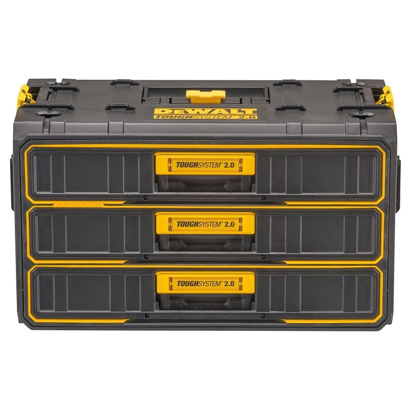 DEWALT TOUGHSYSTEM DWST08330 2.0 Tool Box, 43.5 lb, Metal/Plastic, 3-Drawer