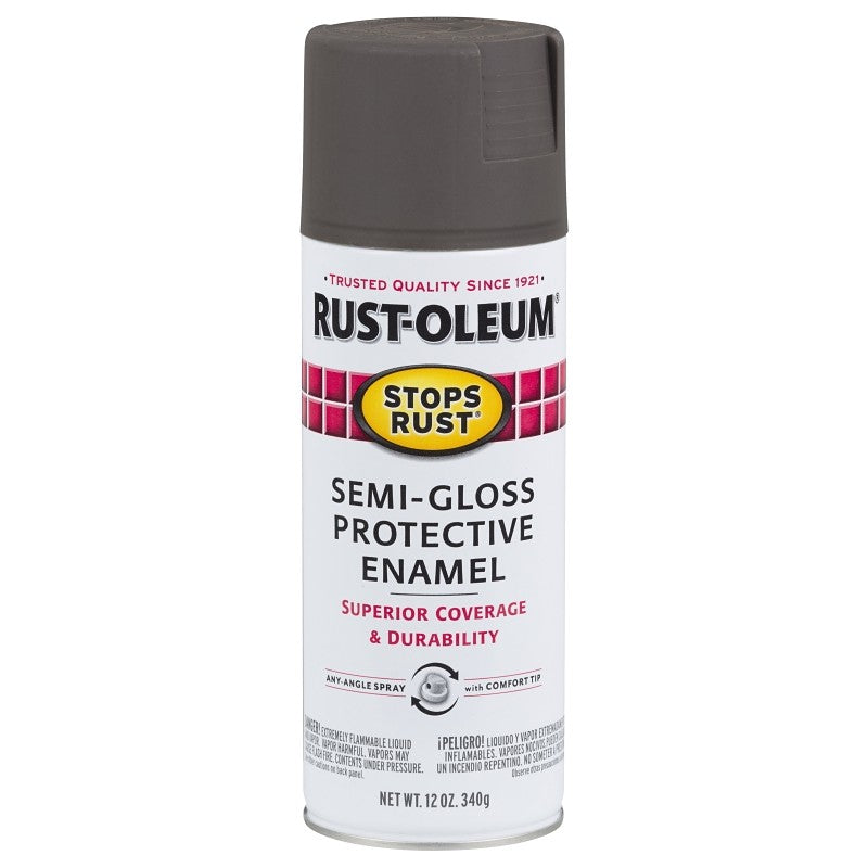 Rust-Oleum 7754830 Rust Preventative Spray Paint, Semi-Gloss, Anodized Bronze, 12 oz, Can