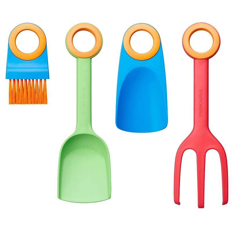 Fiskars 375390-1001 Kid's Scratch Tool Set, Fiber, 4-Piece