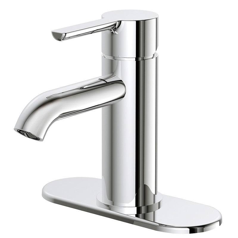 Boston Harbor FS6A0128CP Lavatory Faucet, 1.2 gpm, 1-Handle, 1 or 3-Faucet Hole, Metal/Plastics, Chrome