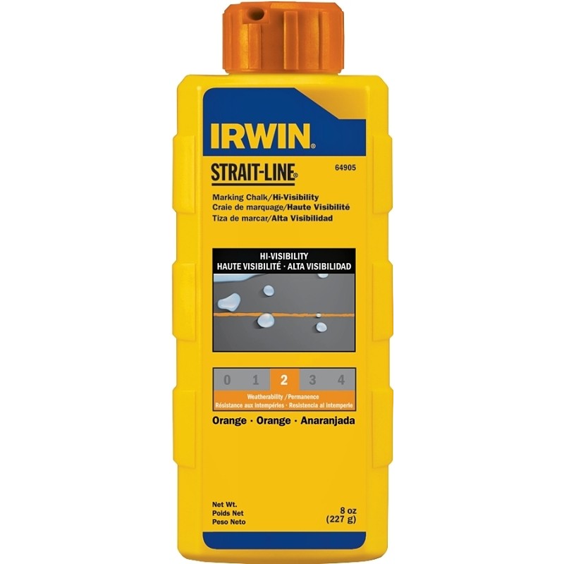 Irwin 64905 Marking Chalk Refill, Orange, Temporary
