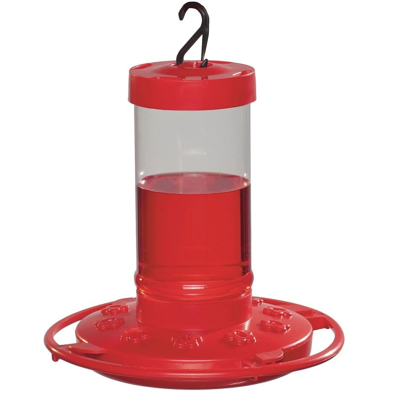 Daisy First Nature 993051-546 Bird Feeder, 16 oz, Plastic, Bright Red