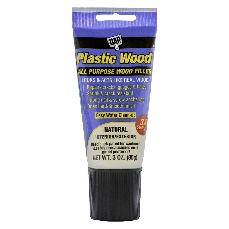 DAP 7079800580 Wood Filler, Paste, Slight, Natural, 3 oz Tube