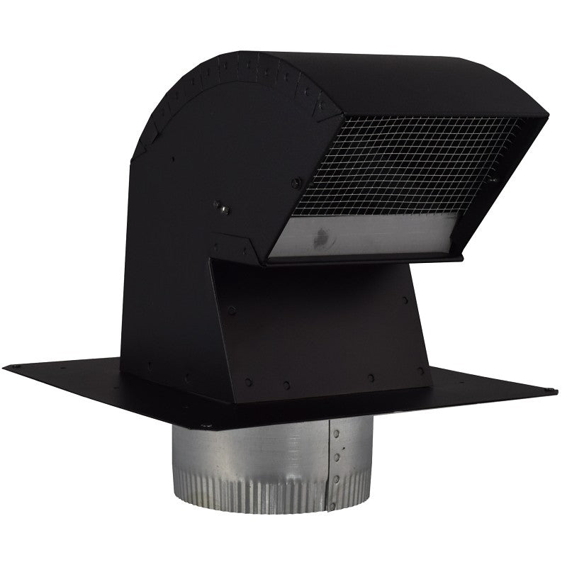 Imperial R2 Series VT0568-A Roof Vent Cap, Steel, Black, Galvanized