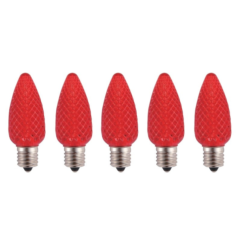 Hometown Holidays 24992 Bulb, Intermediate Lamp Base, LED Lamp, Crystal Red Light