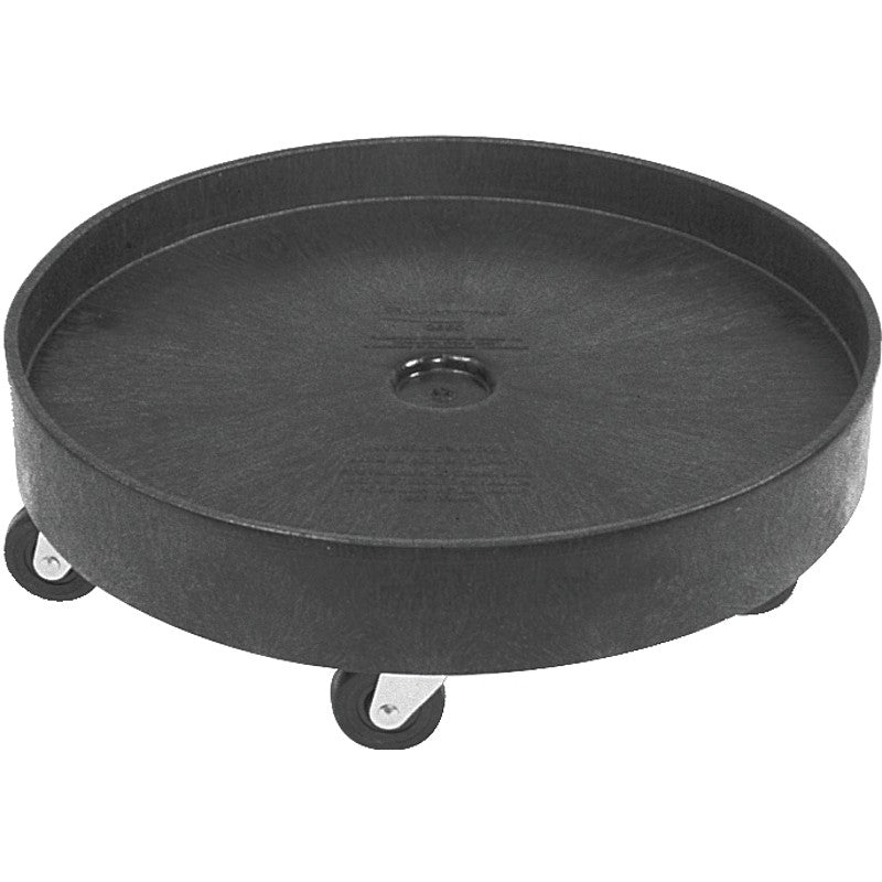 Rubbermaid FG265000BLA Drum Dolly, 500 lb, HDPE, Black