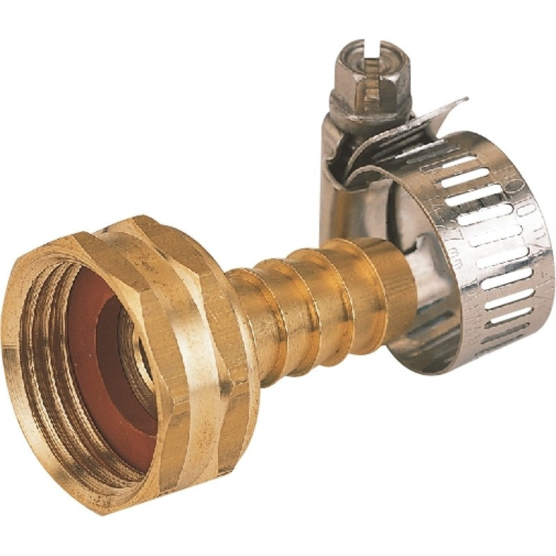 Landscapers Select GB934F3L Hose Coupling, 1/2 in, Female, Brass, Brass