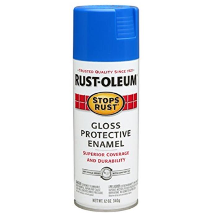 Rust-Oleum 7724830 Rust Preventative Spray Paint, Gloss, Sail Blue, 12 oz, Can