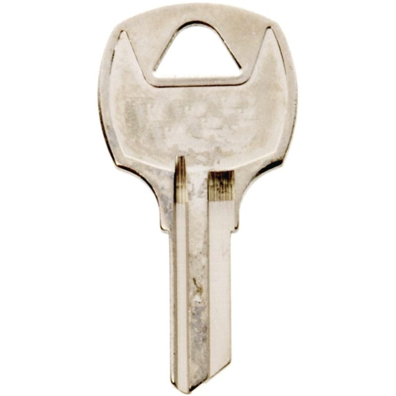 Hy-Ko 11010RO3 Key Blank, Brass, Nickel, For: National Cabinet Locks, RO3 Key Number (Pack of 10)