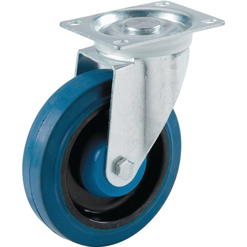Shepherd Hardware 9260 Swivel Caster, 3-1/8 x 3-7/8 in Plate, 3-1/6 in W x 5 in D x 5-1/4 in H Dimensions, 1 in W Wheel