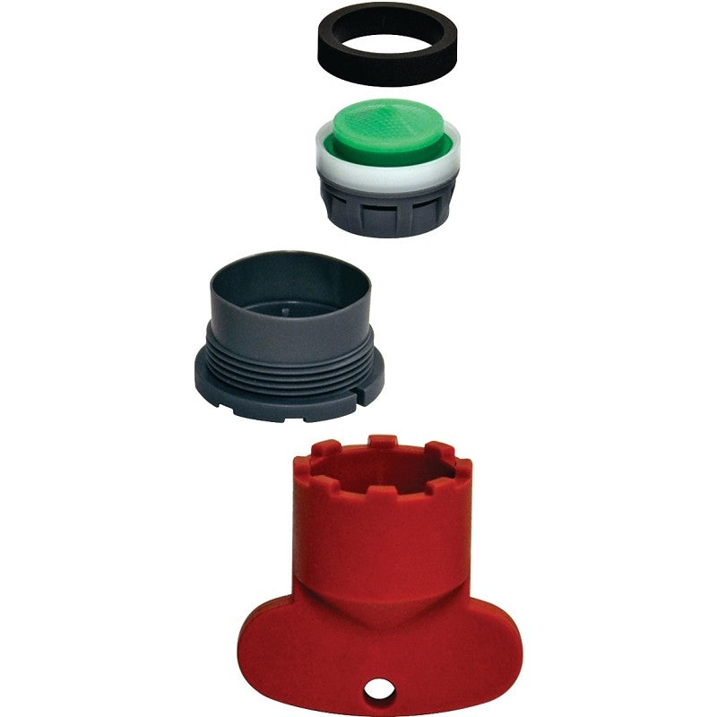 Danco 10780 Aerator Kit, 13/16-27 x 55/64-16 Male x Female, Plastic, 1.5 gpm