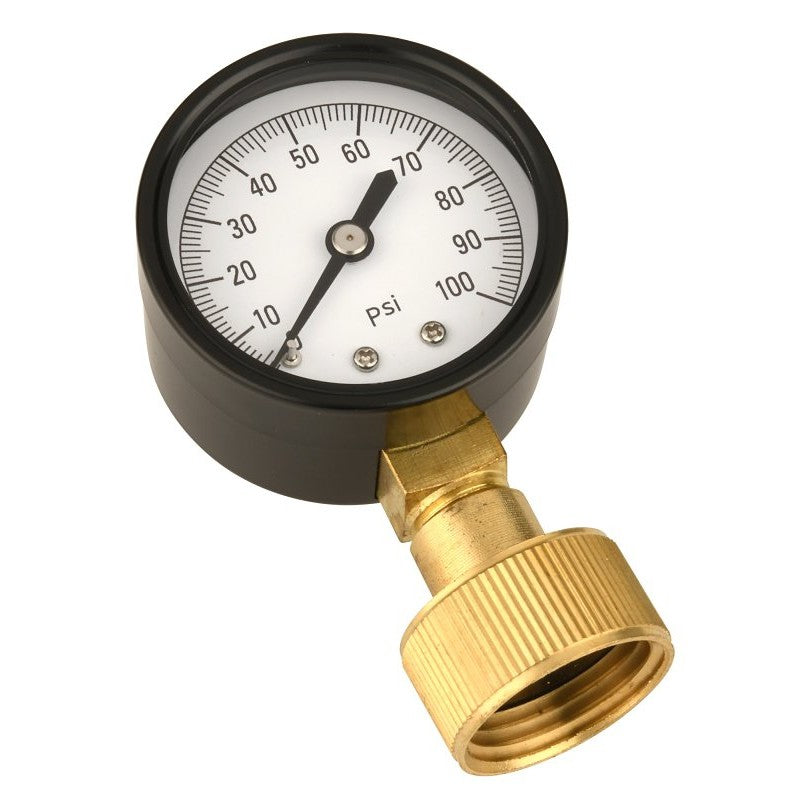Water Source WSPGH100 Pressure Gauge, 3/4 in Connection, Female, 2 in Dial, 0 to 100 psi