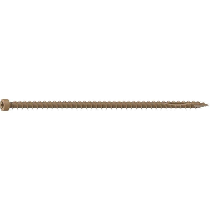 Camo 0372249 Structural Screw, 0.155 in Thread, 6 in L, Truss Head, Star Drive, Sharp Point, PROTECH Ultra 4 Coated, 500