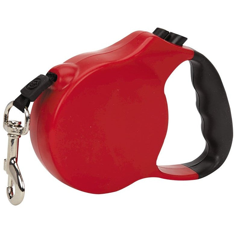Casual Canine 11610 10 83 Belt Retractable Lead, 10 ft L, Red, Fastening Method: Snap Hook, S Breed