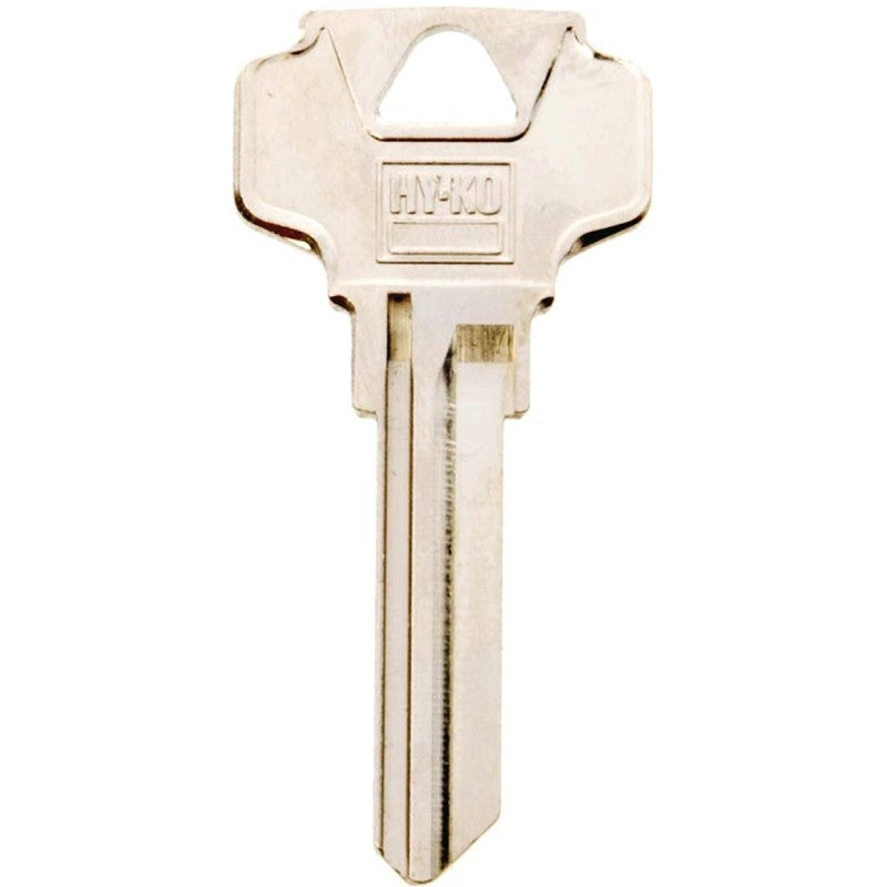 Hy-Ko 11010DE8 Key Blank, Brass, Nickel, For: Dexter Cabinet, House Locks and Padlocks, DE8 Key Number (Pack of 10)