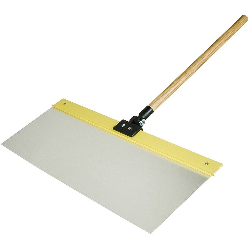 Hyde 28010 Spray Shield, 24 in L, 9 in W, 24 x 9 in Blade, Hardwood Handle, ACME Threaded Handle, Silver